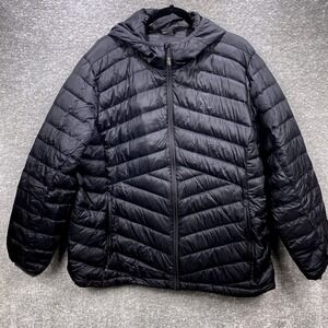 Camel Crown XXXL Women's Black Packable Puffer Down Jacket Hooded